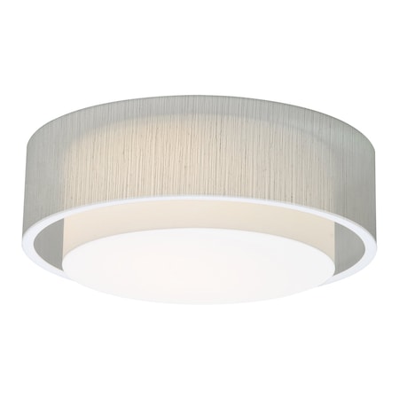 Afx Sanibel 18" LED Ceiling - White Finish Jute Shade SAF1824LAJUD-JT